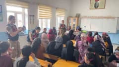 Kars İl Jandarma Komutanlığı ekipleri tarafından köylerde düzenlenen KADES ve 6284 Sayılı Kanun bilgilendirme semineri