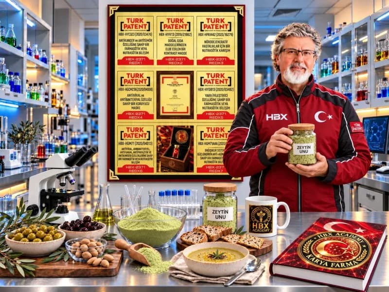 Karya Farma HBX Ar-Ge Academy tarafından geliştirilen zeytin unu projesi kapsamında zeytin meyvesi ve çekirdeği