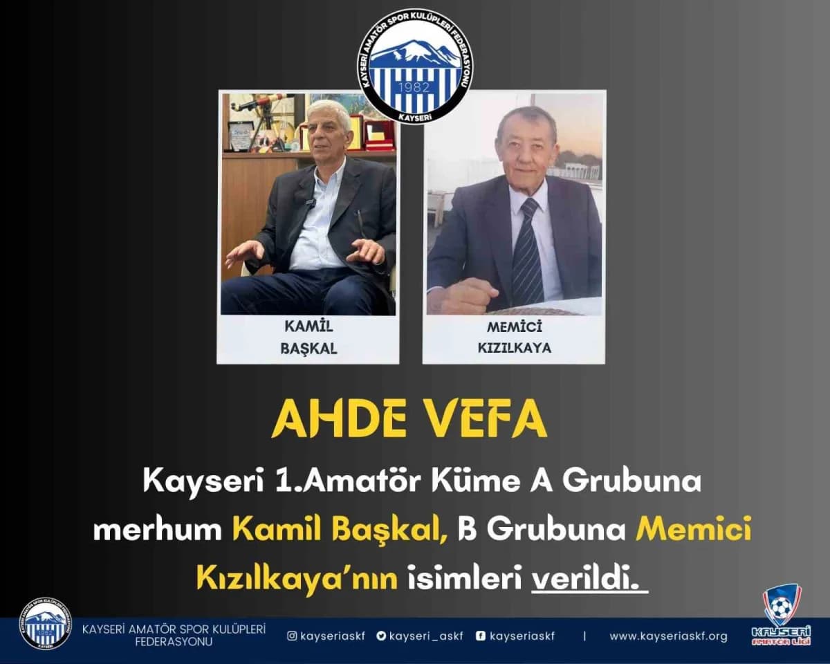 Kayseri Amatör Spor Kulüpleri Federasyonu (ASKF), 2026-2027 futbol sezonunda 17-18 Ekim’de başlayacak 1. Amatör Küme ve