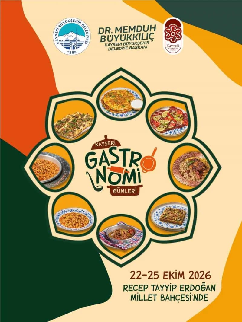 Kayseri Büyükşehir Belediyesi tarafından düzenlenen 4’üncü Kayseri Gastronomi Günleri, 22-25 Ekim tarihleri arasında Rec