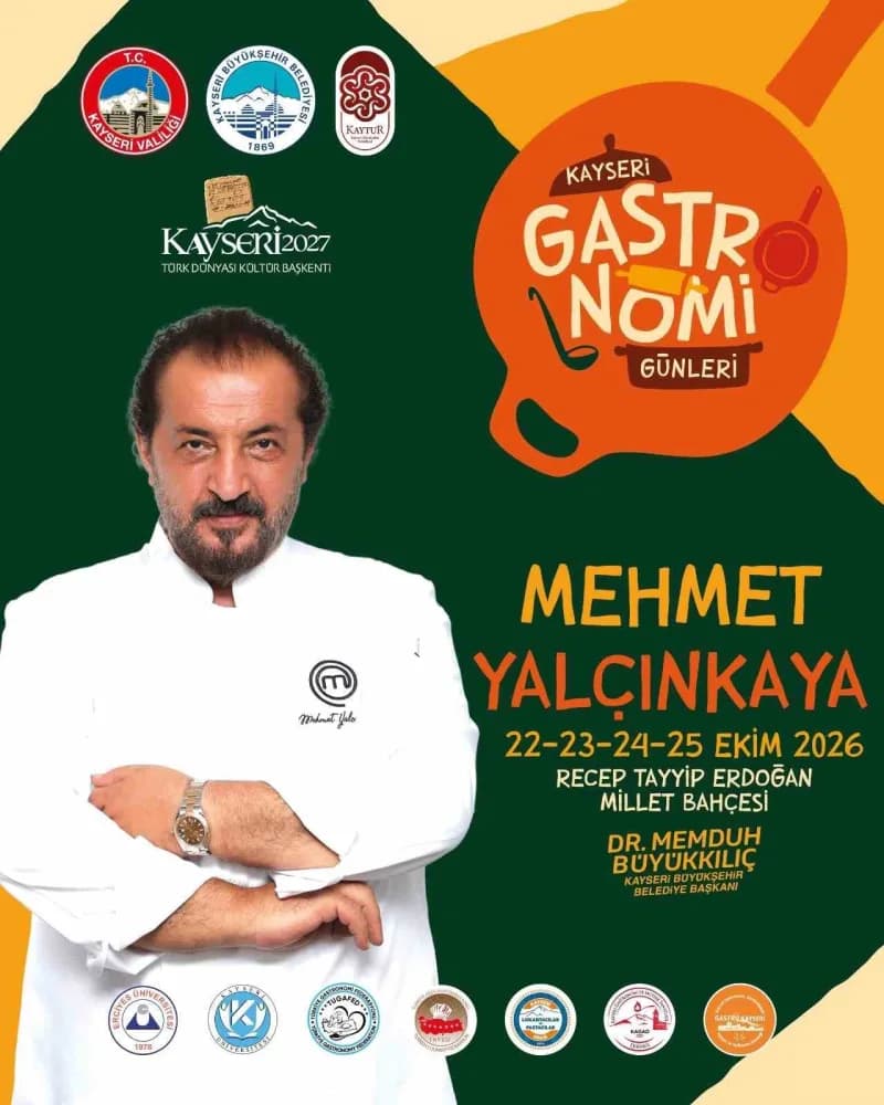 Kayseri Büyükşehir Belediyesi tarafından düzenlenen 4’üncü Kayseri Gastronomi Günleri, 22-25 Ekim tarihleri arasında Rec