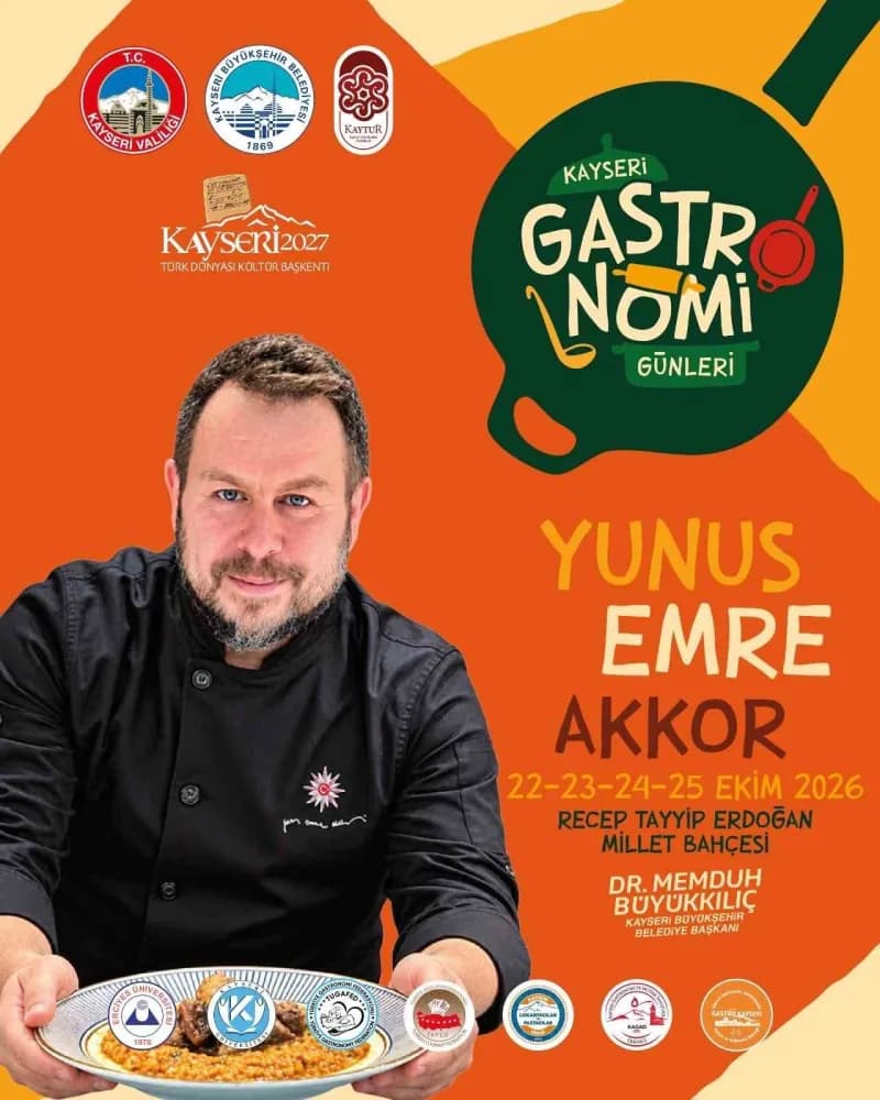 Kayseri Büyükşehir Belediyesi tarafından düzenlenen 4’üncü Kayseri Gastronomi Günleri, 22-25 Ekim tarihleri arasında Rec