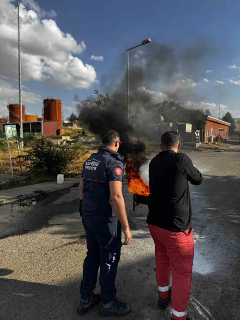 Kayseri Büyükşehir Belediyesi İtfaiye Daire Başkanlığı; Türkiye Petrolleri Anonim Ortaklığı (TPAO) tarafından iletilen t