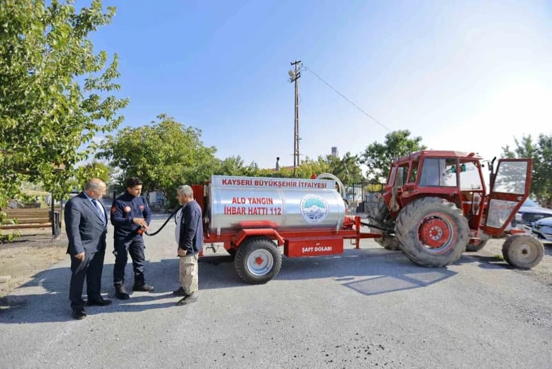 Kayseri Büyükşehir Belediyesi, kırsal mahallelerde yangınlara daha hızlı ve etkin müdahale edilebilmesi amacıyla Kuşçu v