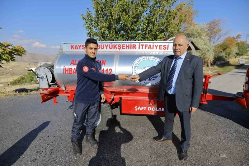 Kayseri Büyükşehir Belediyesi, kırsal mahallelerde yangınlara daha hızlı ve etkin müdahale edilebilmesi amacıyla Kuşçu v
