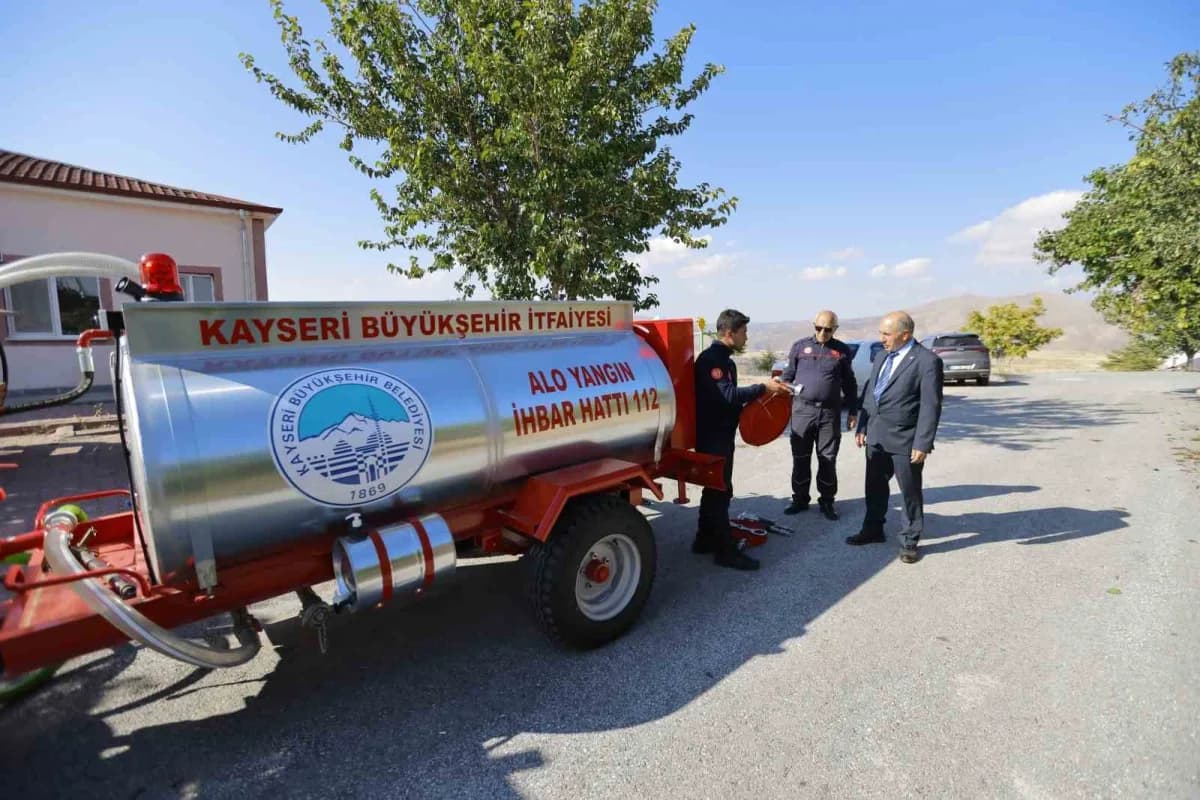 Kayseri Büyükşehir Belediyesi, kırsal mahallelerde yangınlara daha hızlı ve etkin müdahale edilebilmesi amacıyla Kuşçu v