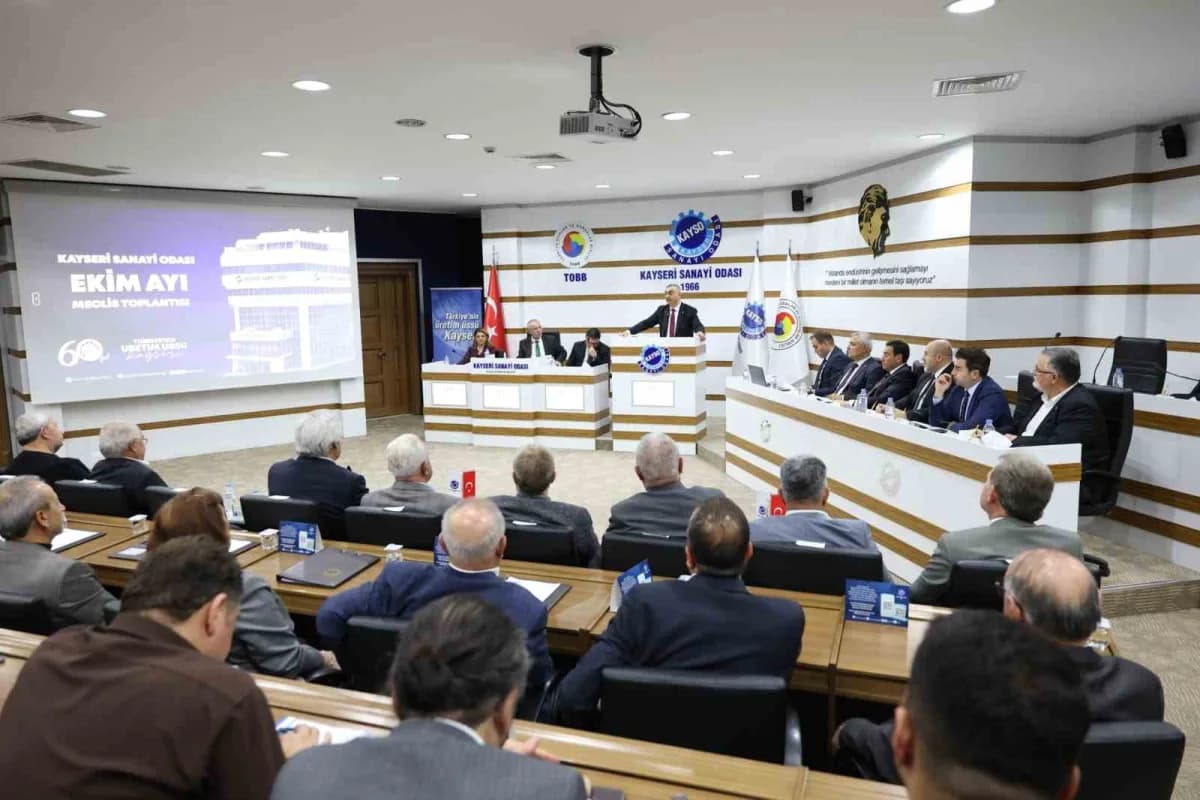Kayseri Sanayi Odası (KAYSO) Başkanı Mehmet Büyüksimitci; ekim Meclis Toplantısı'nda yaptığı konuşma
