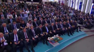 İçişleri Bakanı Mustafa Çiftçi, AFAD’da düzenlenen 4’üncü Uluslararası KBRN Kongresi’nde konuşma yaparken