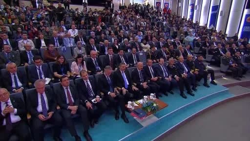 İçişleri Bakanı Mustafa Çiftçi, AFAD’da düzenlenen 4’üncü Uluslararası KBRN Kongresi’nde konuşma yaparken