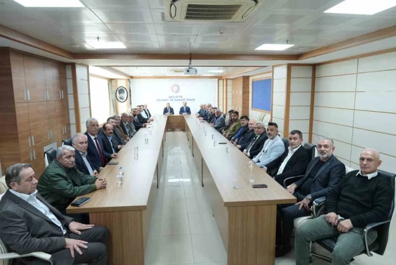 Ziyarette konuşan MESOB Başkanı Şevket Keskin, Malatya Ticaret ve Sanayi Odasının seçimlerini tamaml