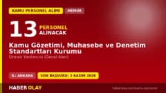 Kamu Gözetimi, Muhasebe ve Denetim Standartları Kurumu uzman yardımcısı personel alımı ilanı 2026