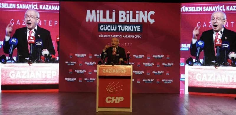 CHP Genel Başkanı Kemal Kılıçdaroğlu, Gaziantep'te Partisinin İl Başkanlığınca düzenlenen "Mili Bili