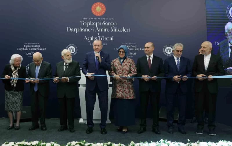 Topkapı Sarayı Darphane-i Amire Müzeleri Açılış Töreni Cumhurbaşkanı Recep Tayyip Erdoğan'ın katılım