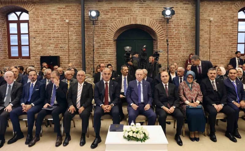 Topkapı Sarayı Darphane-i Amire Müzeleri Açılış Töreni Cumhurbaşkanı Recep Tayyip Erdoğan'ın katılım