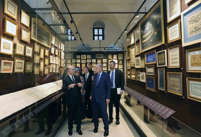 Topkapı Sarayı Darphane-i Amire Müzeleri Açılış Töreni Cumhurbaşkanı Recep Tayyip Erdoğan'ın katılım