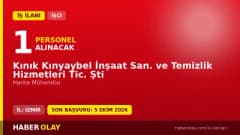 Kınık Kınyaybel İnşaat San. ve Temizlik Hizmetleri Tic. Şti. Harita Mühendisi iş ilanı başvuru bilgileri