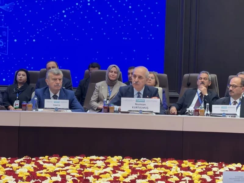 TBMM Başkanı Numan Kurtulmuş toplantıda konuşma yaptı