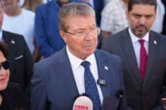 KKTC Başbakanı Ünal Üstel, Lefkoşa Atatürk Spor Salonu’nda milletvekili aday belirleme seçiminde kon