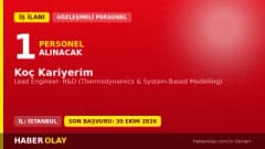 Koç Kariyerim Lead Engineer- R&D (Thermodynamics & System-Based Modelling) pozisyonu için personel alımı ilanı
