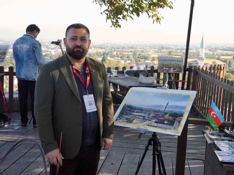 Akçakoca ilçesinde 2. Uluslararası Suluboya Festivali kapsamında Düzce’ye gelen 16 ülkeden 81 Suluboya sanatçısı, Konura