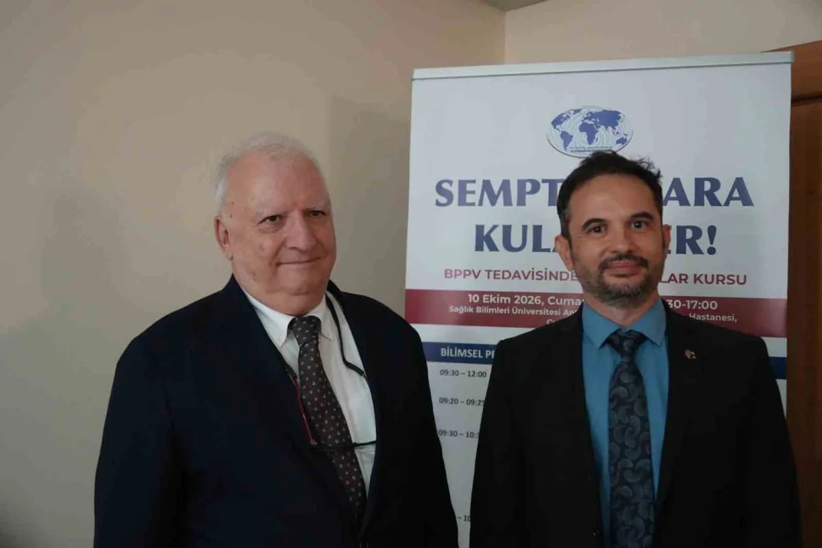 Uluslararası Vestibüler Derneği ve Sempozyum Başkanı Prof. Dr. Nuri Özgirgin ve Antalya Eğitim ve Araştırma Hastanesi Ku