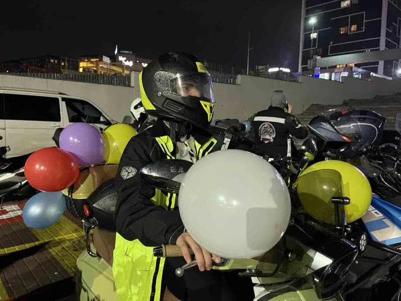 İstanbul'da motosiklet grupları, DMD kas hastalığıyla mücadele eden Ali Yiğit Yeşilbaş'a destek ve m