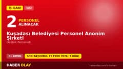 Kuşadası Belediyesi Personel A.Ş. destek personeli iş ilanı başvuru detayları