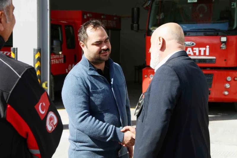 İtfaiye Haftası’nda öğrencilerden Kütahya OSB itfaiyesine anlamlı ziyaret