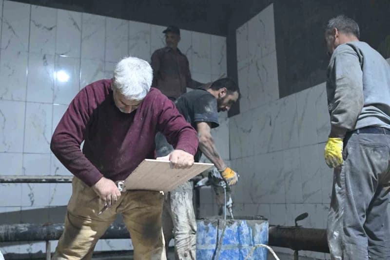 Manisa’nın Ahmetli ilçesinde Gökkaya, Kendirli, Kestelli ve Canbazlı mahallelerindeki içme suyu depolarında bakım ve tad