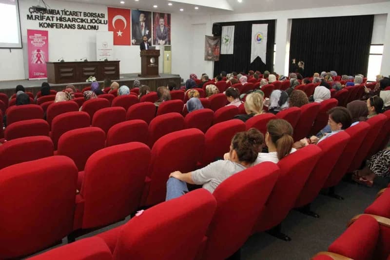1-31 Ekim Meme Kanseri Farkındalık Ayı kapsamında Çarşamba İlçe Sağlık Müdürlüğü tarafından "Meme Kanserinde Erken Teşhi