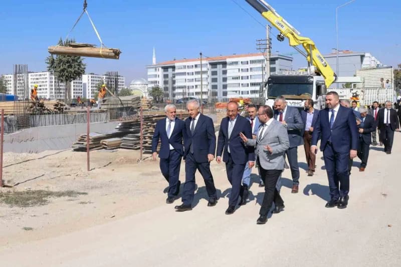 Meram İlçe Müftülüğü yeni hizmet binasının inşaat alanı ve çevresi