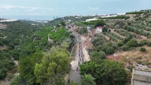Mersin Erdemli'de Limon Çiçeği Bisiklet Festivali kapsamında doğa ve tarih rotasında pedal çeviren bisikletliler