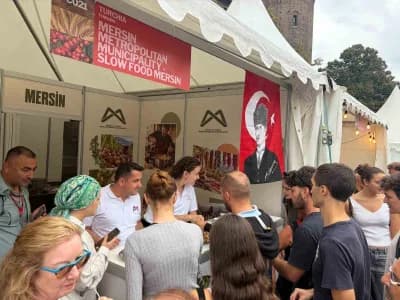 Mersin’in yöresel ürünlerinin İtalya Torino’daki gastronomi etkinliğinde tanıtılması