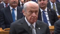 MHP Genel Başkanı Devlet Bahçeli TBMM'de grup toplantısında konuşma yaparken