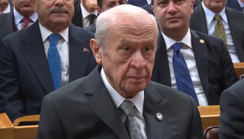 MHP Genel Başkanı Devlet Bahçeli TBMM'de grup toplantısında konuşma yaparken