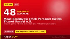 Muğla Milas Belediyesi Emek Personel A.Ş. 48 işçi alımı ilanı başvuru detayları