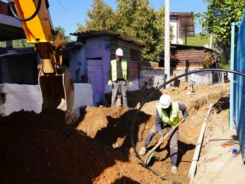 Milas Küçükdibekdere’de 5 bin 500 metrelik altyapı yatırımı