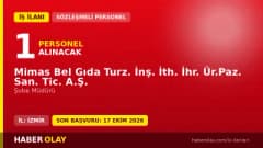 Mimas Bel Gıda Turz. İnş. A.Ş. şube müdürü personel alımı ilanı, başvurular 17 Ekim 2026'ya kadar devam ediyor