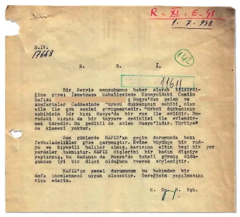 Milli İstihbarat Teşkilatı (MİT) ve kapatılan Milli Amele Hizmet / Milli Emniyet Hizmeti (MAH) bünyesindeki tarihi arşiv