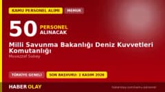 MSB Deniz Kuvvetleri Komutanlığı 50 muvazzaf subay alımı ilanı başvuru ve şartlar