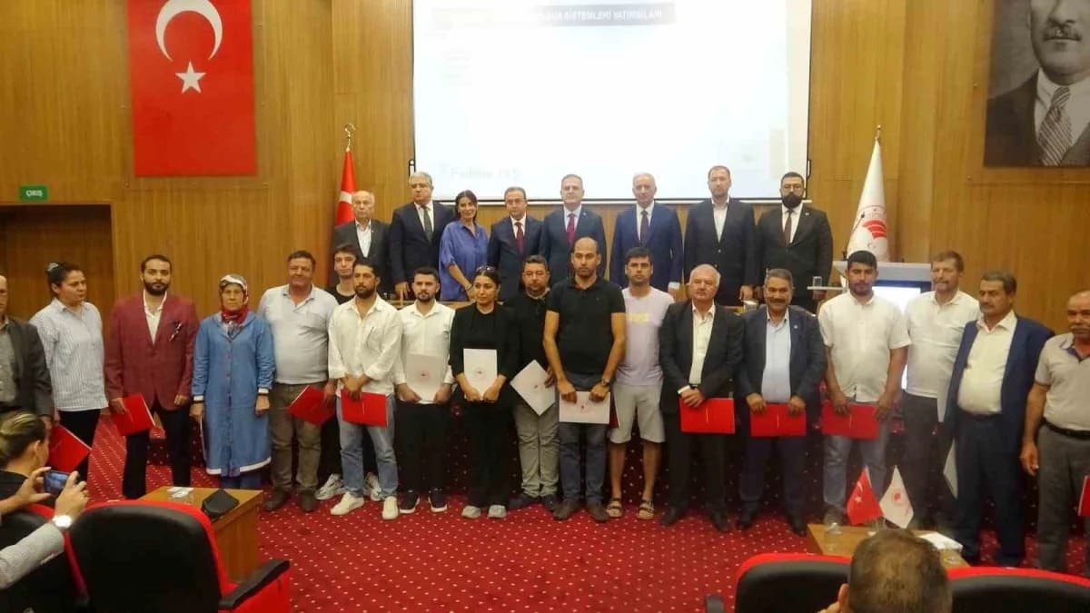 Muğla Tarım ve Orman İl Müdürlüğü toplantı salonunda kırsal kalkınma projeleri imza töreni