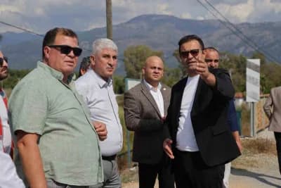 Muğla Büyükşehir Belediyesi yetkilileri Köyceğiz’de devam eden yatırımları yerinde inceliyor