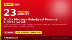 Muğla Menteşe Belediyesi Personel Ltd. Şti. 23 işçi alımı ilanı başvuru detayları