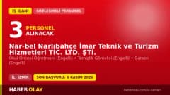 Nar-Bel Narlıbahçe İmar Teknik ve Turizm Hizmetleri Tic. Ltd. Şti. engelli personel alımı ilanı İzmir Narlıdere