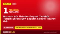 Narman Süt Ürünleri A.Ş. Erzurum Narman işçi alımı ilanı başvuru detayları