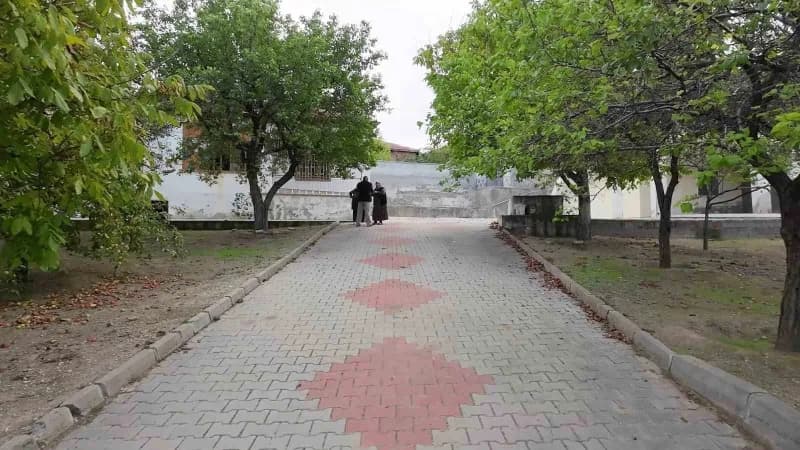 Neşet Ertaş'ın yaşadığı evin bahçesi