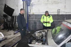 Nevşehir'de drift yapan sürücünün polis tarafından tespit edilen aracı parçalanmış halde