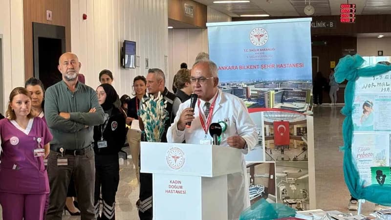 Ankara Bilkent Şehir Hastanesi Başhekimi Prof. Dr. Levent Öztürk, "Her zaman Normal doğumu destekliyoruz. Yılda 14 bin D
