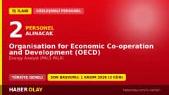 OECD Paris ofisinde Energy Analyst pozisyonu için personel alımı ilanı