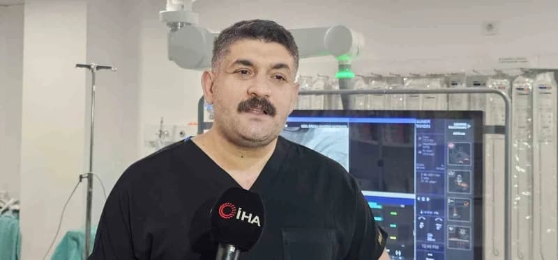 Zonguldak Ereğli'de şiddetli öksürük sonrası kalp damarı yırtılan kadının tedavi süreci